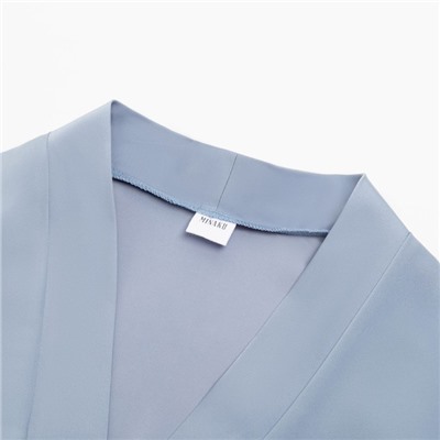 Комплект женский (жакет, брюки) MINAKU: Silk pleasure цвет серо-голубой, р-р 46