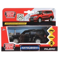 Машина металл MITSUBISHI pajero, 12 см, двери, багаж, инерц.,