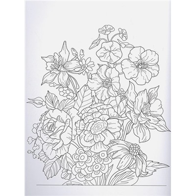 Flowers­2. Творческая раскраска великолепных цветов