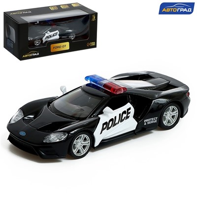 Машина металлическая FORD GT, 1:32, инерция, открываются двери, полиция