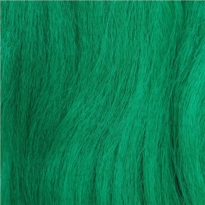 SOFT DREADS Канекалон однотонный, гофрированный, 60 см, 100 гр, цвет зелёный(#D-green)