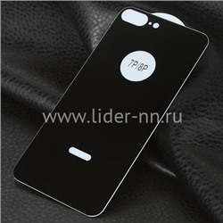 Защитное стекло на ЗАДНЮЮ панель для iPhone7 Plus/8 Plus 5-10D (без упаковки) черное