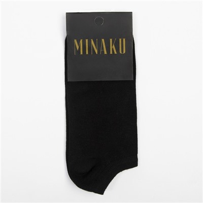 Носки мужские укороченные MINAKU: Premium цвет чёрный, размер 40-41 (27 см)
