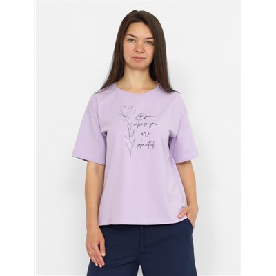CSXW 90056-45 Комплект женский (футболка, шорты),лаванда