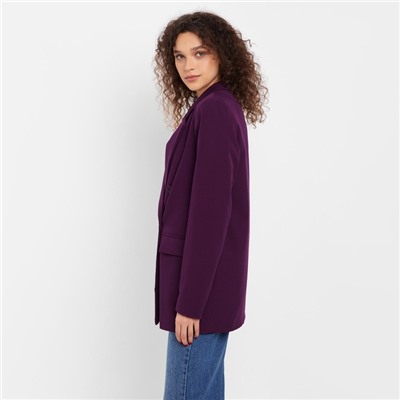 Пиджак женский MINAKU: Classic цвет фиолетовый, р-р 42