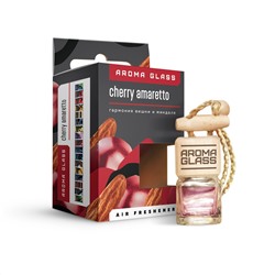 Ароматизатор-подвеска БУТЫЛОЧКА НА ШНУРОЧКЕ (5мл) Cherry Amaretto Aroma Glass