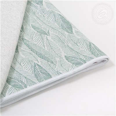 Одеяло-покрывало Листья зеленые Арт Дизайн