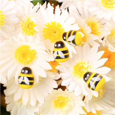 Декор флористический «Пчёлы», 30 шт., 12 х 9 мм