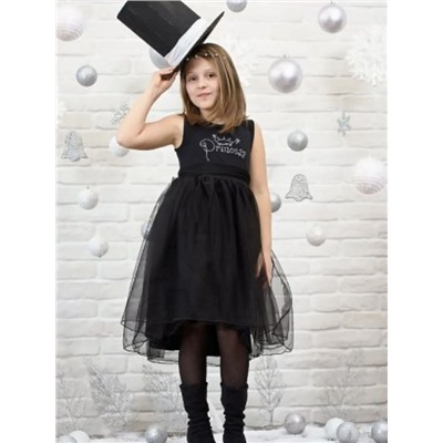 CAJ 61258 Платье для девочки, черный