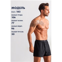 Трусы, набор - 2 штуки муж BeGood UMJ1204D Underwear черный/темно-серый меланж