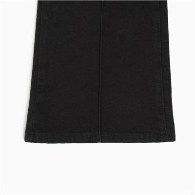 Брюки женские джинсовые со стрелкой MINAKU цвет чёрный, размер 44
