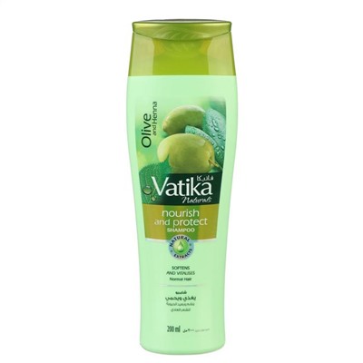 Шампунь для волос Dabur VATIKA Naturals Nourish & Protect, питание и защита, 200 мл