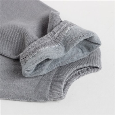 Носки мужские укороченные MINAKU цвет светло-серый, размер 40-41 (27 см)