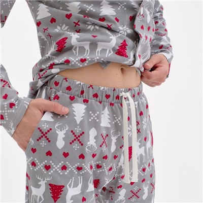 Пижама новогодняя мужская KAFTAN «Скандинавия», размер 48