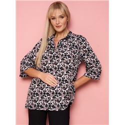 блуза Кэтс (розовый леопард)