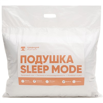 Подушка 70х70 'Sleep Mode' упругая, микрофибра, полиэстер 100%
