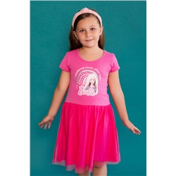 Платье 22763 Barbie кор. рукав розовый (ед.)