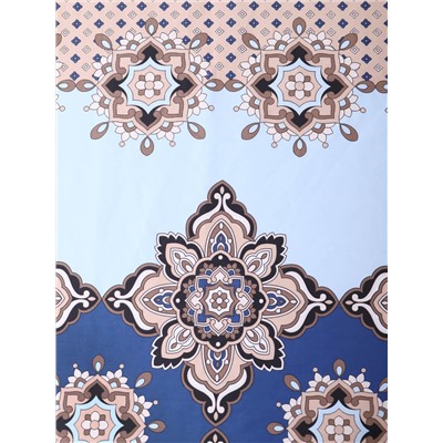 Простыня поплин - Марокко, цвет голубой