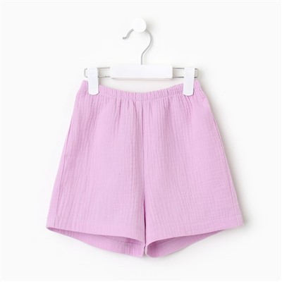 Комплект для девочки (блузка, шорты) MINAKU цвет лиловый, рост 92