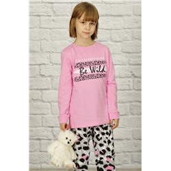 Пижама для девочки "Сафари" (розовый)