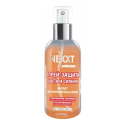 Nexxt Спрей-защита цвета и сияния, амулет для окрашенных волос с протеинами пшеницы и д-пантенолом, сочное манго, 120 мл