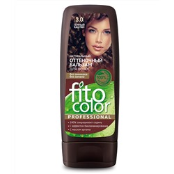 Натуральный оттеночный бальзам для волос серии Fito Color Professional , тон темный каштан