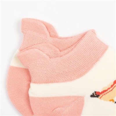 Носки женские MINAKU «Рисунки», цвет розовый, размер 36-39 (23-25 см)
