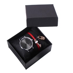 Подарочный набор 2 в 1 "Аем": наручные часы и браслет, d-3.5 см