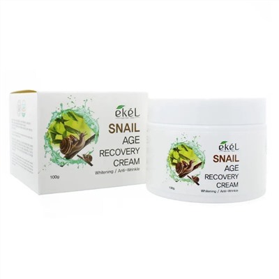 Ekel Крем для лица с муцином улитки / Age Recovery Cream Snail, 100 мл