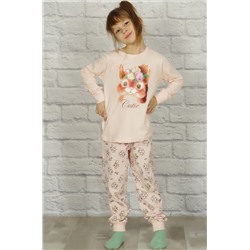 Пижама для девочки "Бельчонок" (светло-розовый)