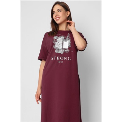 Платье "Strong", бордо