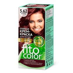 Стойкая крем-краска для волос серии Fito Сolor, тон 5.62 бургунд