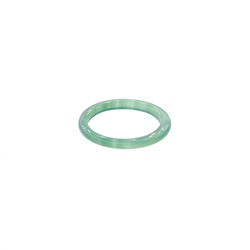 Зеленый агат кольцо 3мм, размер кольца:18