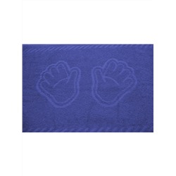 Полотенце махровое "Ручки" р.35*60 Темно-голубой