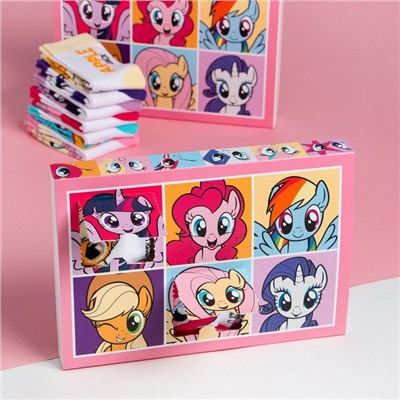 Подарочный набор носков адвент, 6 пар  My little Pony, HASBRO, 14-16 см