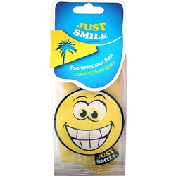 Ароматизатор-подвеска бумажный СМАЙЛИК  Just Smile Тропический рай