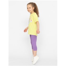 CSKG 90215-30 Комплект для девочки (футболка, бриджи),желтый