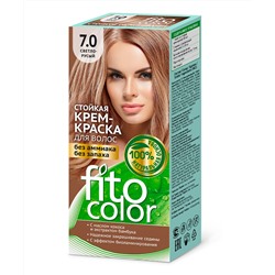 Cтойкая крем-краска для волос серии Fito Сolor, тон 7.0 светло-русый