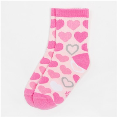 Носки детские KAFTAN «Сердечки», размер 18-20, цвет розовый