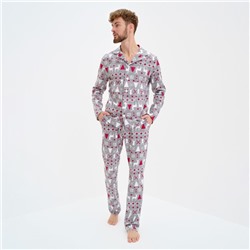 Пижама новогодняя мужская KAFTAN «Скандинавия», размер 48