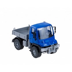 Самосвал бортовой Мерседес "Unimog U 500" (17,5 см. Синий.)