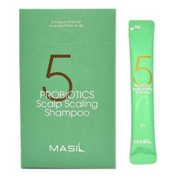 Masil Глубокоочищающий шампунь с пробиотиками / 5 Probiotics Scalp Scaling Shampoo, 8 мл*20 шт