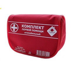 Аптечка первой помощи ТошА в красной сумке АЭ-003