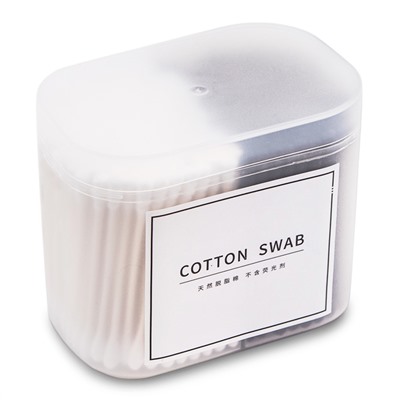Ватные палочки. Cotton Swab (Белые,чёрные) | 300 шт