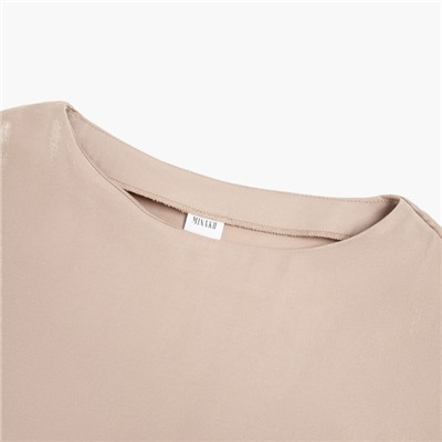 Комплект женский (футболка, брюки) MINAKU: Enjoy цвет бежевый, р-р 42