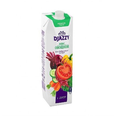 «Djazzy», напиток «Овощной микс» 1 литр KDV