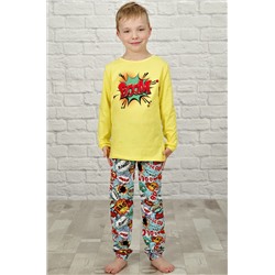 Пижама детская "Хлопушка" (жёлтый)