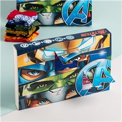 Подарочный набор носков адвент, 6 пар "Superhero" , Мстители, 18-20 см