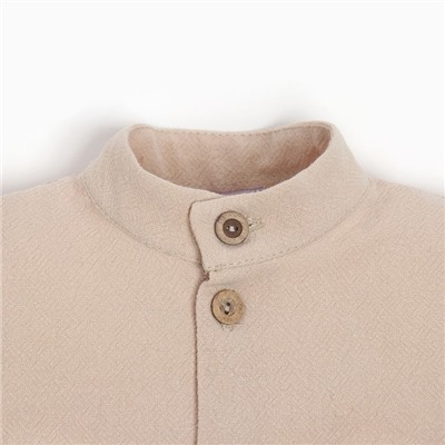 Комплект для мальчика (рубашка, шорты) MINAKU цвет бежевый, рост 68-74