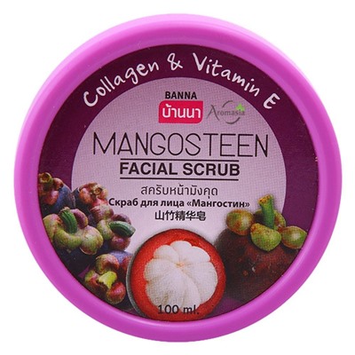 Banna Скраб для лица с экстрактом мангостина / Mangosteen Facial Scrub, 100 мл